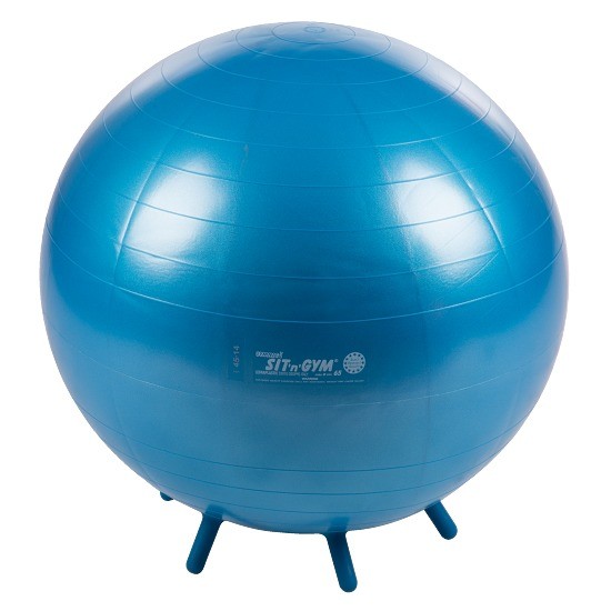 ŽOGA ZA SEDENJE SIT *N* GYM Z NOGAMI MODRA  65 CM