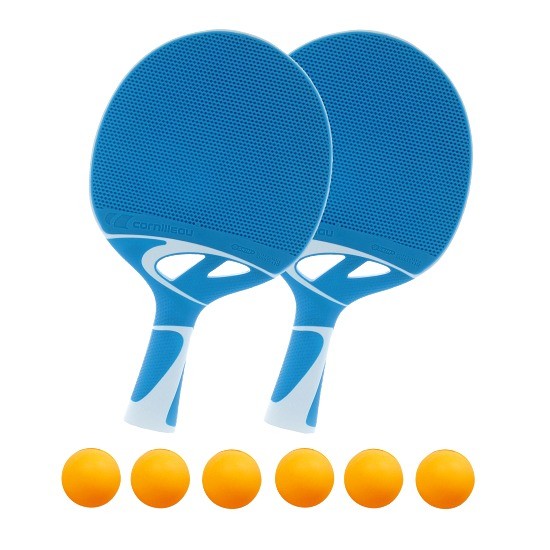 SET ZA NAMIZNI TENIS 'TACTEO 30 ' - 2x LOPAR 'TACTEO 30', 6x ŽOGICE - oranžne
