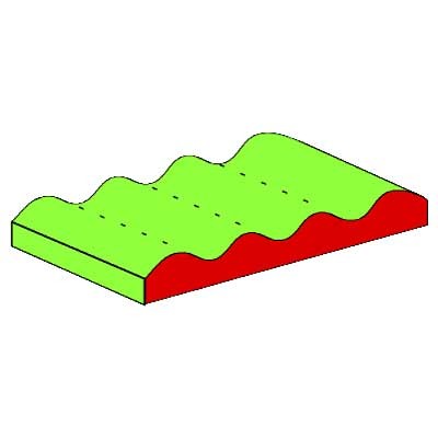 BLAZINA S 4 VALOVI, 70X60X10 cm