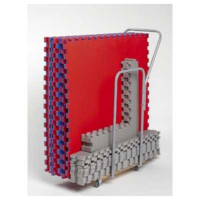 BLAZINE Z TRANSPORTNIM VOZIČKOM, 9X BLAZINA 100X100 cm, 4 PARI OBROB, 4X KOTNE BLAZINE, 1X VOZIČEK