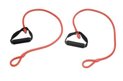 BOOTCAMP FITNES TUBE, RDEČA BARVA, ORIGINALNA TEŽAVNOST, 110 cm