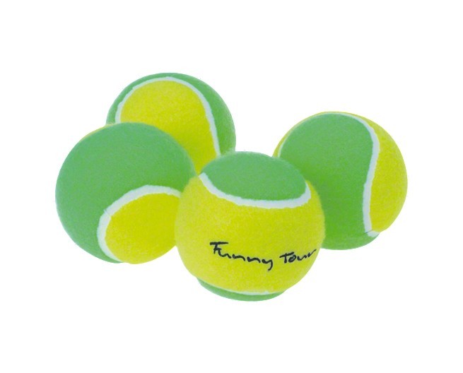 FUNY SOFT TENIŠKE ŽOGICE, 25% znižana tlak, SET 60 KOSOV