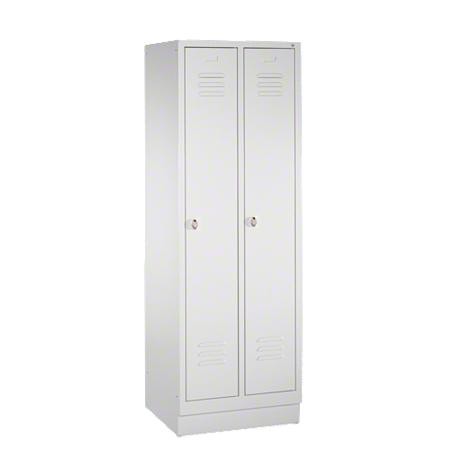 GARDEROBNA OMARICA S 2000 CLASSIC Z NOGAMI VIŠ. 100 MM, DVOJNA VRATA, ŠIRINA 400 MM, BELA
