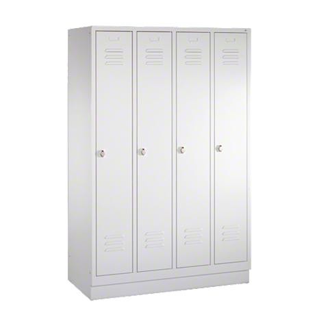 GARDEROBNA OMARICA S 2000 CLASSIC Z NOGAMI VIŠ. 100 MM, ŠTIRI VRATA, ŠIRINA 400 MM, BELA 