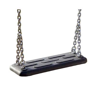 GUGALNI SEDEŽ, ŠIRINA 35 cm, ČRN, VIŠINA 250 cm, VERIGE IZ NERJAVEČEGA JEKLA