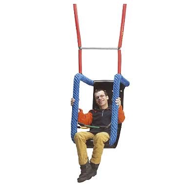 GUGALNI SEDEŽ ZA ODRASLE S POSEBNIMI POTREBAMI, JEKLENE CEVI, VRV 65 mm, SEDEŽ GUMA, 90x45x55 cm