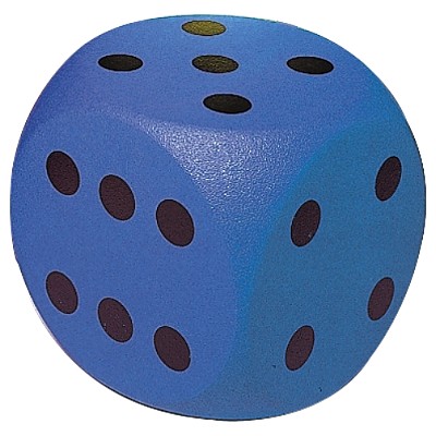 KOCKA PENA S KOŽO - 50 cm, MODRA
