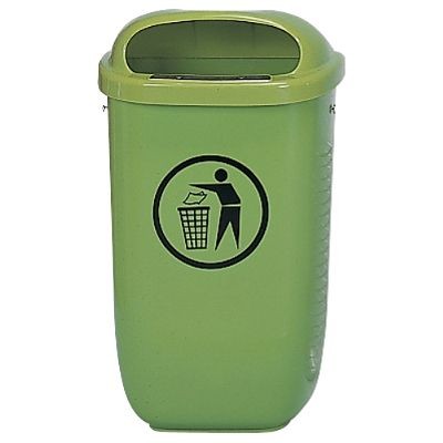 KOŠ ZA SMETI PO NEMŠKIH INDUSTRIJSKIH STANDARDIH 650X395X15 mm, 50 l, zelen