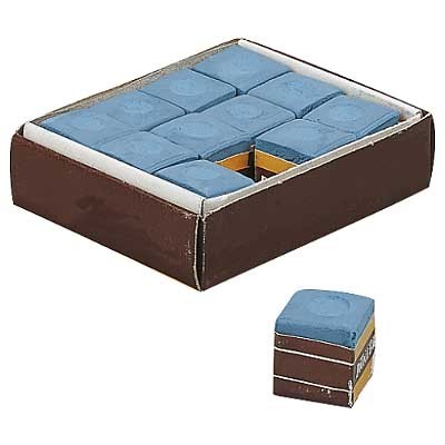 KREDA ZA BILJARD, MODRA, 12 KOS