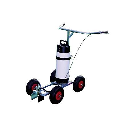 MARKIRNI VOZIČEK S KOMPRESORJEM, JEKLEN PODSTAVEK, POSODA ZA 9 l BARVE, NASTAVLJIVO RAZPRŠILO 50-120 mm
