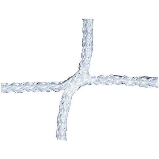 MREŽA ZA NOGOMETNI GOL, BREZ VOZLOV, BELA BARVA, 750x250 cm, ZA NOGOMETNE GOLE ZGORAJ 80 SPODAJ 150 cm, POLYPROYLEN 4 mm