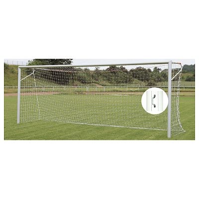 NOGOMETNI GOL 7,32X2,44 m, ALUMINIJ, OVALNO OGRODJE