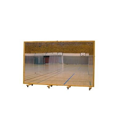 OGLEDALO ZLOŽLJIVO 400x180 CM, 2-DELNO, 250 kg - S FOLIJO