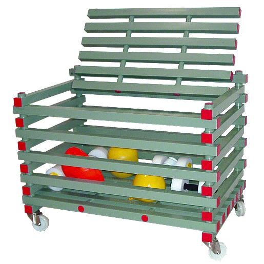 PLASTIČNI VOZ ZA SHRANJEVANJE OPREME S POKRIVALOM