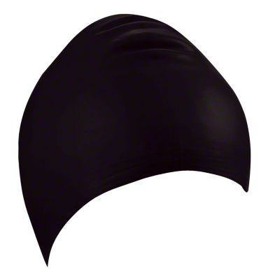 PLAVALNA KAPA IZ LATEXA, ČRNA BARVA 