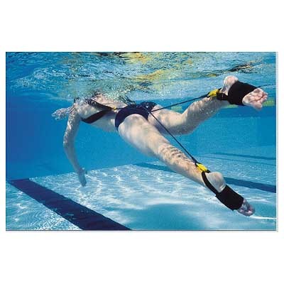 PRIPOMOČEK ZA TRENING PLAVANJA STRECHCORDZ, NATEZNA TRDNOST 1,3-3,6 kg, SREBRN