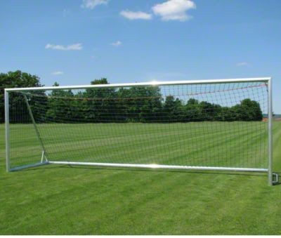 SET, NOGOMETNI GOL 7,32x2.44m, Z DRŽALI ZA MREŽO, GLOBINA 2 m, PAR NOGOMETNI MREŽI 3 mm POLYPROPYLEN, ZELENA BARVA