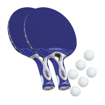 SET ZA NAMIZNI TENIS 'TACTEO 60 ' - 2x LOPAR 'TACTEO 60', 6x ŽOGICE - bele 