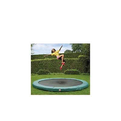 TRAMPOLIN, fi 430 cm, OKVIR TEMELJI NA NOGAH KI SO V ZEMLJI GLOBINE 75 cm, NOSILNOST DO 600 kg