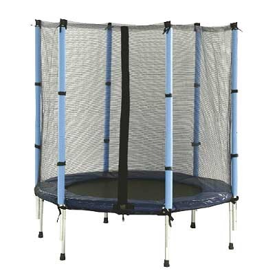TRAMPOLIN Z ZAŠČITNIM OBROČEM, OD 3-8 LET, fi 137 cm, OBREMENITEV DO 60 kg