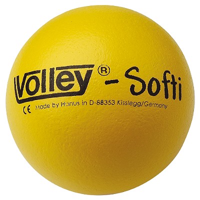 ŽOGA PENA S KOŽO VOLLEY SOFTY - PREMER 16 CM RUMENA 