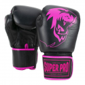 BOKSARSKE ROKAVICE SUPER PRO WARRIOR ČRNO ROZA VEL12