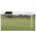 NOGOMETNI GOL 7,32X2,44 m, ALUMINIJ, OVALNO OGRODJE