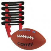 FLAG FOOTBALL - SET, 1X SKLOP PASU, 1X ŽOGA VEL. 6, TORBICA ZA SHRANJEVANJE, RDEČ