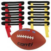 FLAG FOOTBALL - SET, 1X SKLOP PASU RDEČ IN RUMEN, 1X ŽOGA VEL. 6