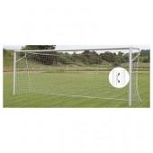 NOGOMETNI GOL 7,32X2,44 m, ALUMINIJ, OVALNO OGRODJE