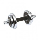 ROČKA KRATKA - SET, 2x1,25 kg, 2x2,5 kg, PALICA KROM, 2X ZVEZDNA MATICA