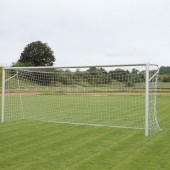 SET, ALUMINIJASTI NOGOMETNI GOL 7,32x2.44m, PAR NOGOMTNI MREŽI 3 mm POLYPROPYLEN, ZELENA BARVE 