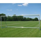 SET, NOGOMETNI GOL 7,32x2.44m, Z DRŽALI ZA MREŽO, GLOBINA 2 m, PAR NOGOMETNI MREŽI 3 mm POLYPROPYLEN, ZELENA BARVA
