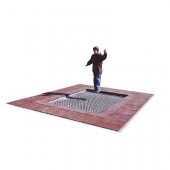 TRAMPOLIN 2000, ZUNANJE DIMENZIJE 300X225X40 cm, SKAKALNA POVRŠINA 250X175 cm