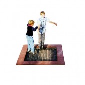 TRAMPOLIN MINI 2000, NAMEŠČEN V TRAVO, SKAKALNA POVRŠINA 125X125 cm