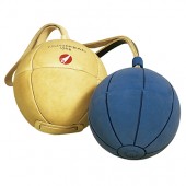 ŽOGA MEDICINKA SPORT-THIEME USNJENA Z ZANKO 1 KG - PREMER 18 CM