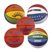 ŽOGE - SET, 1X KOŠARKARSKA ŽOGA RAINBOW VEL.7, 1X KOŠ. RAINBOW 2000 VEL.7, 1X KOŠ ZDA VEL.7, 1X MINI KOŠ. YOUNG VEL.5, 1X KOŠ SP VEL.7