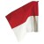 NOGOMETNA KOTNA ZASTAVICA  RDEČE BELA ZA PALICO fi 50 mm 