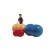 PHYSIO ROLL ŽOGA LEDRAPLASTIC 40 CM x 65 CM RDEČA