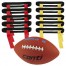 FLAG FOOTBALL - SET, 1X SKLOP PASU RDEČ IN RUMEN, 1X ŽOGA VEL. 6