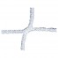 NOGOMETNA MREŽA 750 cm x 250 cm, 5mm, BELA
