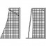 ROKOMETNA MREŽA 310 cm x 210 cm - BELA