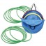 SET 10. GIMNASTIČNIH KROGOV IN NOSILNA TORBA, PREMER 50 cm, ZELENA BARVA