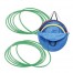 SET 10. GIMNASTIČNIH KROGOV IN NOSILNA TORBA, PREMER 60 cm
